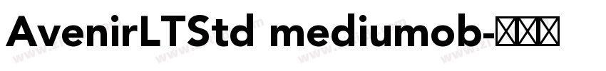 AvenirLTStd mediumob字体转换